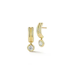 FORME Single Diamond Drop Earrings