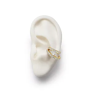FORME Oval Diamond Double Ear Cuff