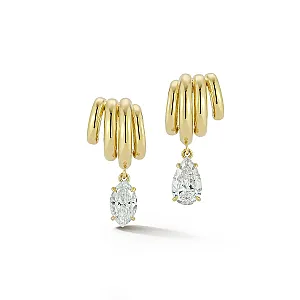 FORME Diamond Arche Mismatch Drop Earrings