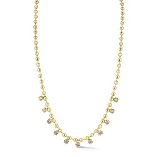 Connexion Champagne Diamond Fringe Necklace