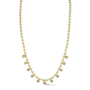 Connexion Champagne Diamond Fringe Necklace