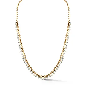 Connexion Graduating Diamond Fringe Necklace